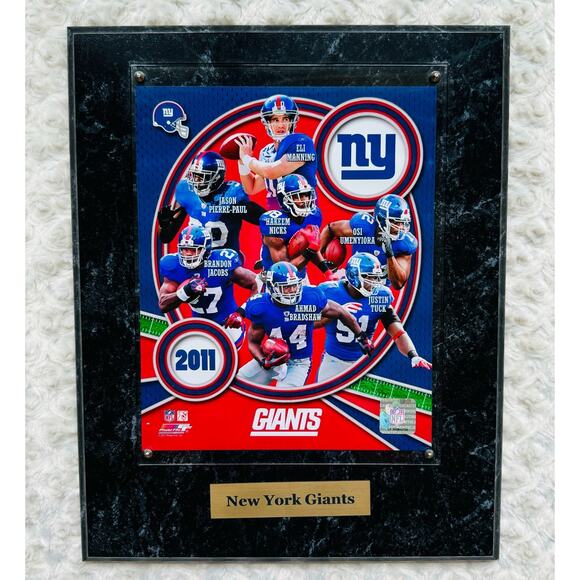 NFL New York Giants 46 Super Bowl XLVI Champs 2011 2012 Roster Collector Plaque - Picture 1 of 5